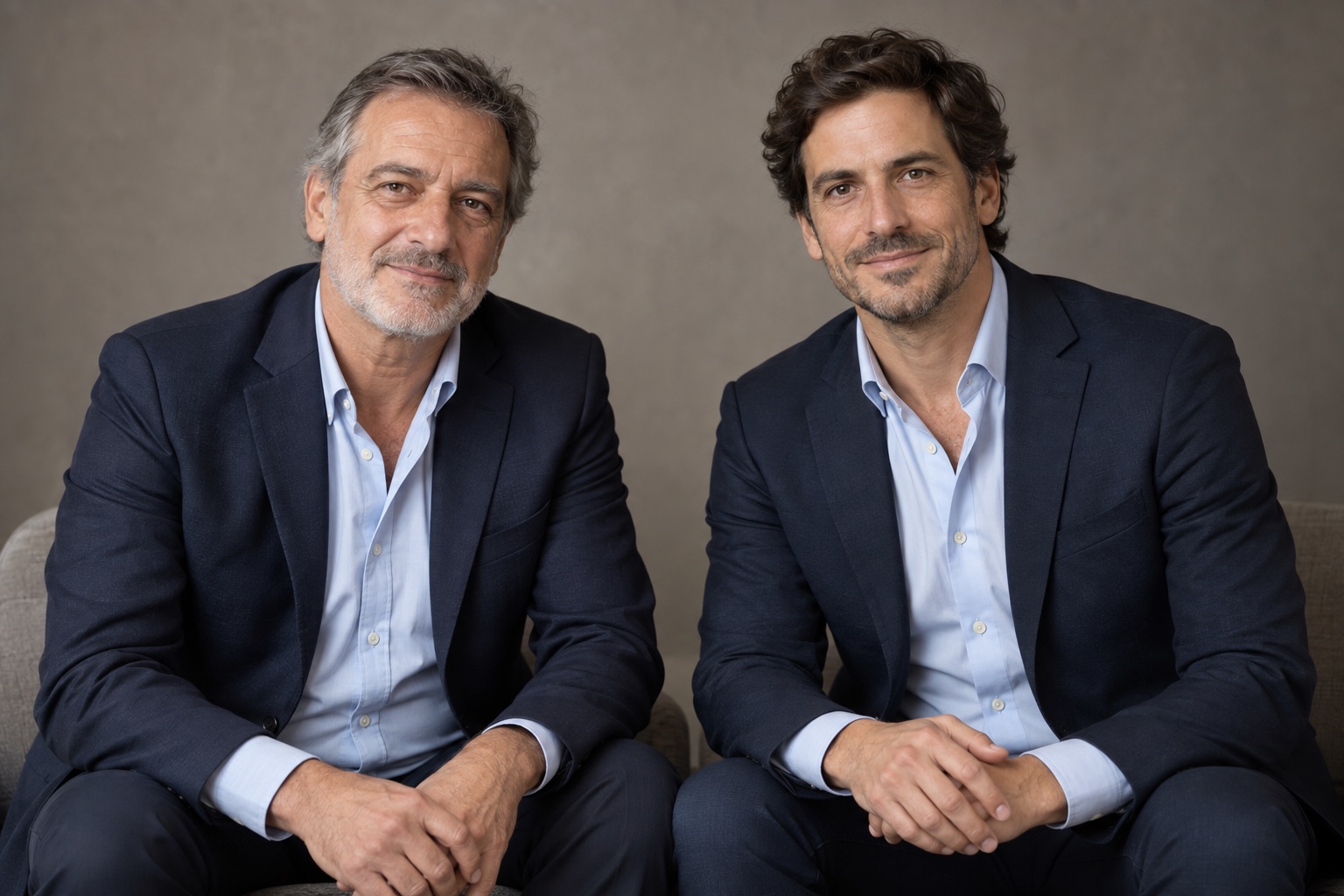Retrato ilustrativo provisional del equipo; se reemplazará por las fotografías de Horacio Chivih y Pablo Sinopoli